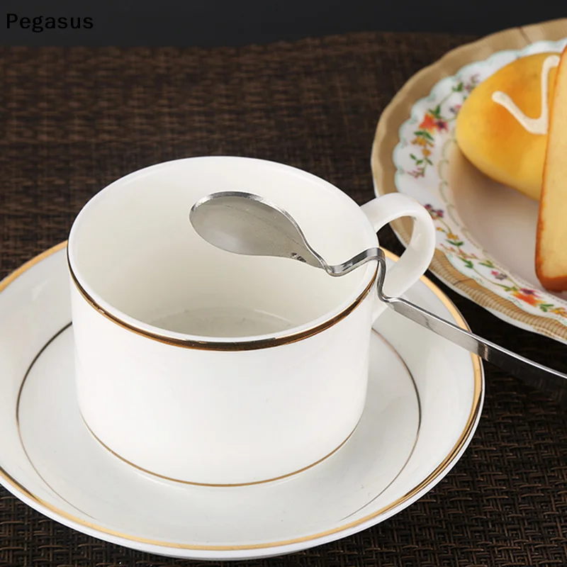 [S]Spoon For Dessert Coffee Tea Stainless Steel Spoon Stirring Spoons Dessert Spoons Bar Kitchen Accessories Gadgets
