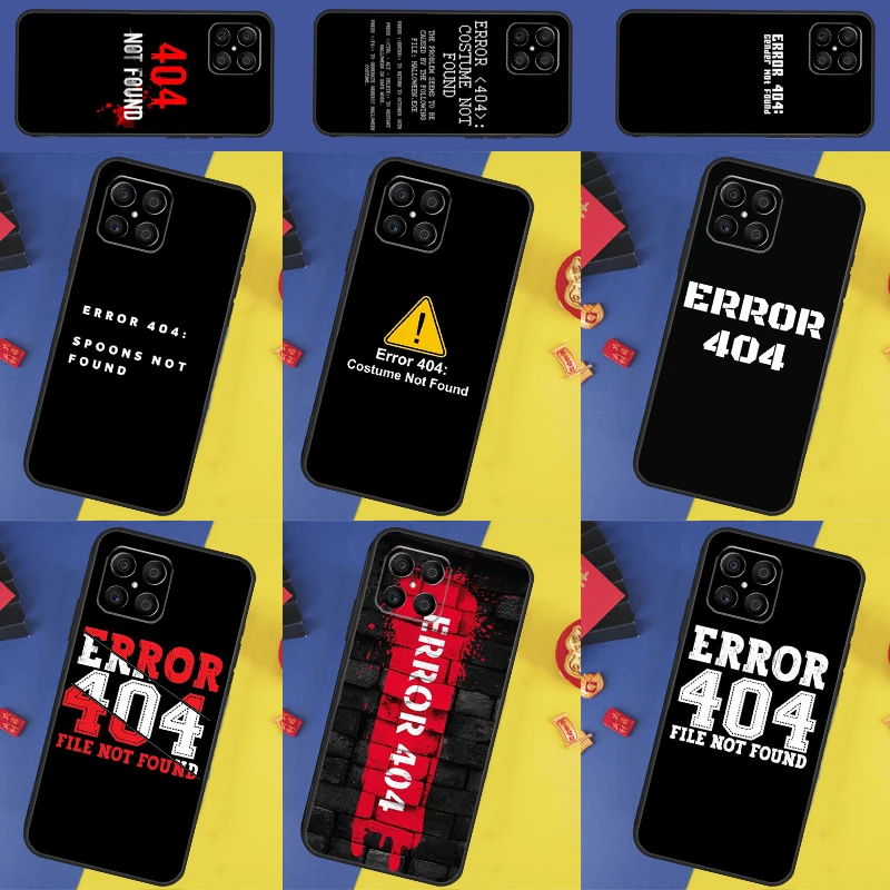 Error 404 not found Case For Huawei P40 Lite P20 P30 P50 Pro P Smart 2021 Nova 5T Honor X8 X7 X9 50 70 Cover