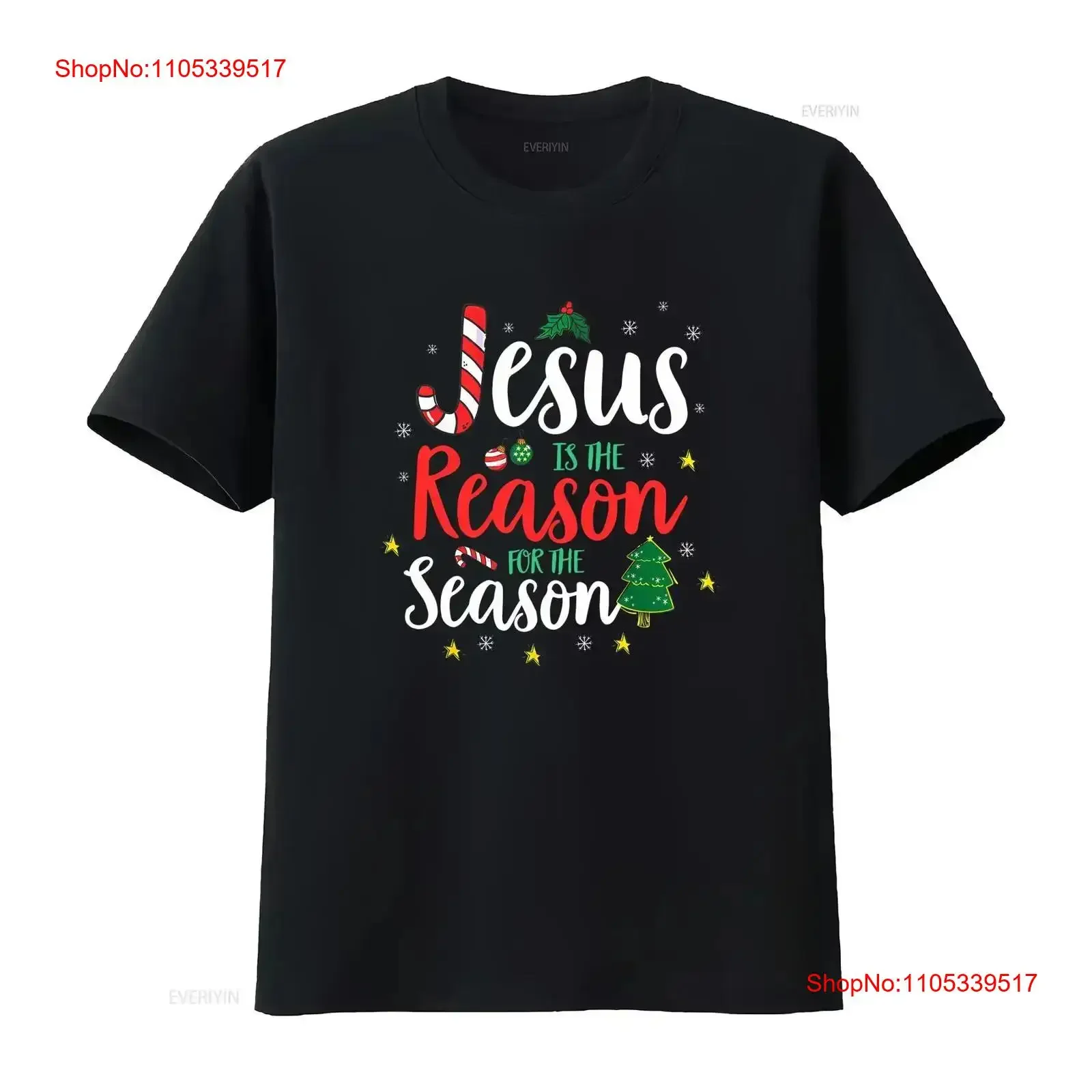 God Jesus Christ Is Reason For The Christmas Season Holiday T Shirt vintage Washed designer clothes Soft Breathable vintage