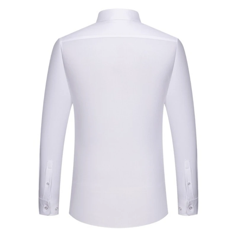 8XL Mugwort Fiber Work Man Shirt Long Sleeve & short sleeves White Shirt for Man Long Sleeve Business Casual Office Soft Cozy