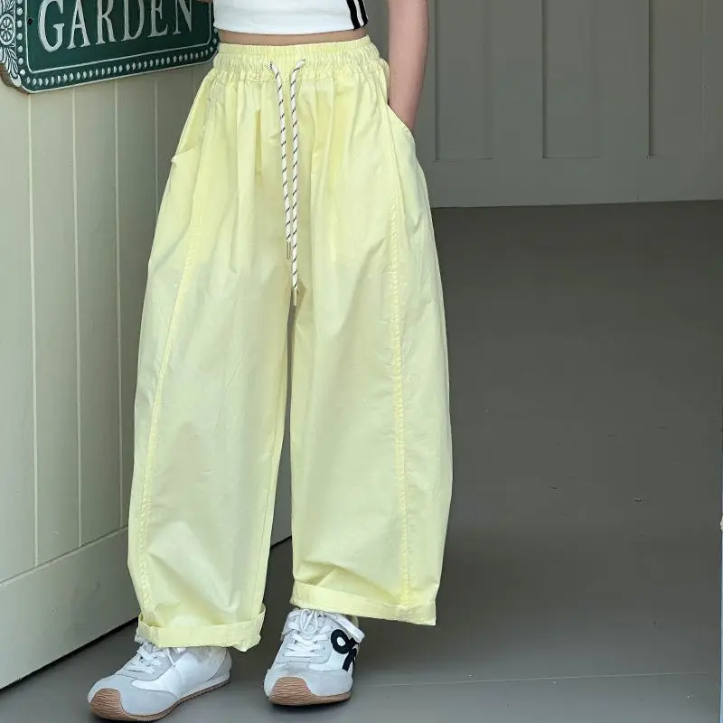 

Легкие летние свободные стильные брюки-шаровары для девочек 5-12 лет