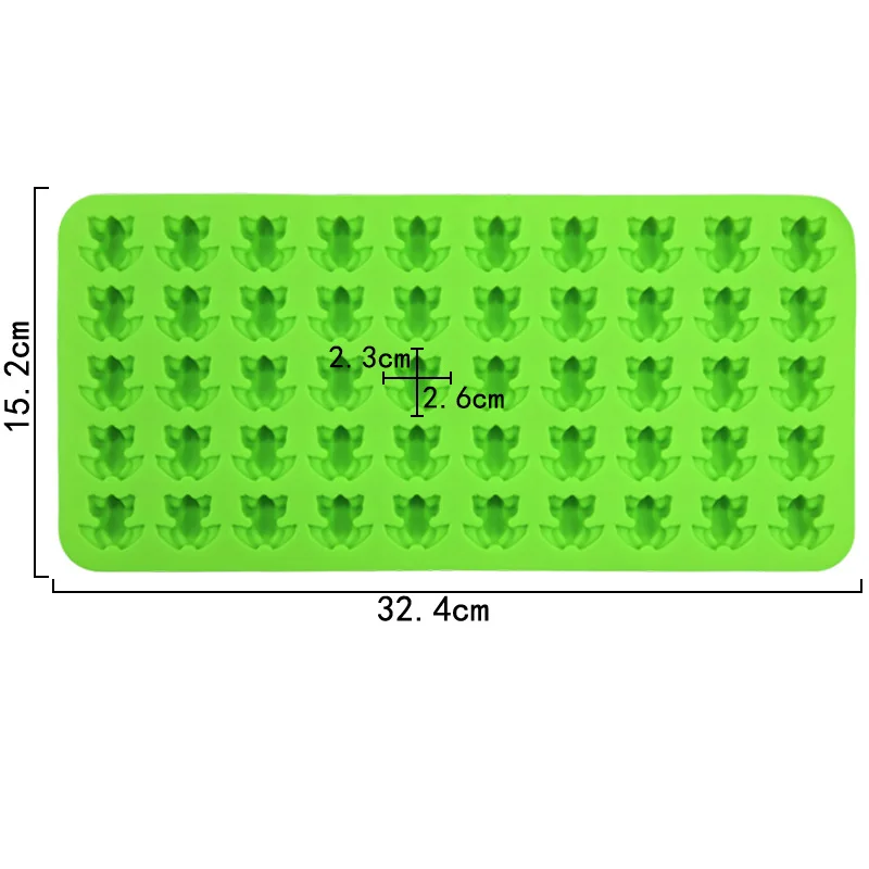 50 Even Frog Toad, Gummy Mold, Fire Paint Wax Mould LD1188