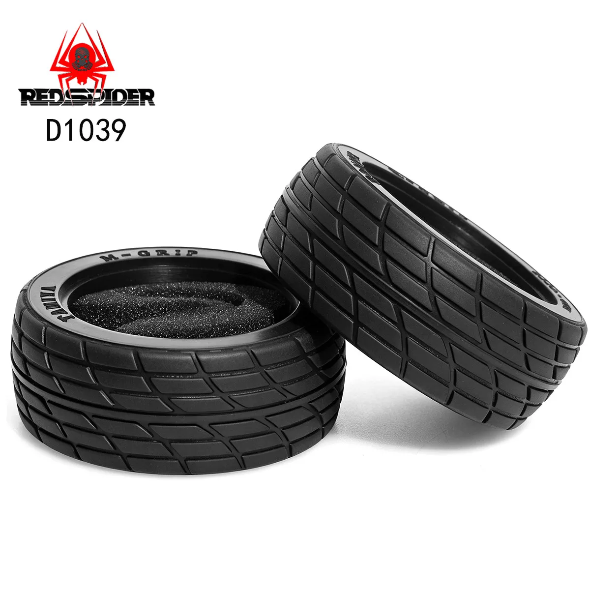 RS Red Spider 1/10 flat racing tire XV01 Tamiya XV02 Unlimited LC PTG Jingshang Rally TireD1039