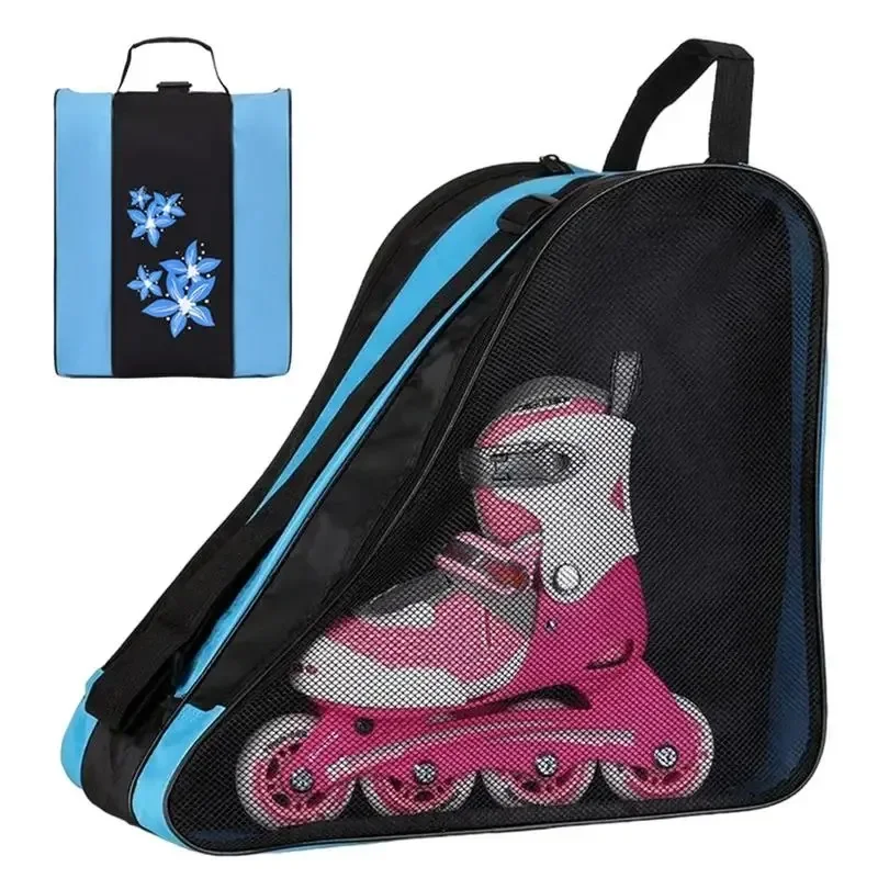 Bolsa de almacenamiento para equipo de patinaje sobre hielo para niños, hombro Triangular grueso transpirable, bolsa de almacenamiento dedicada de gran capacidad