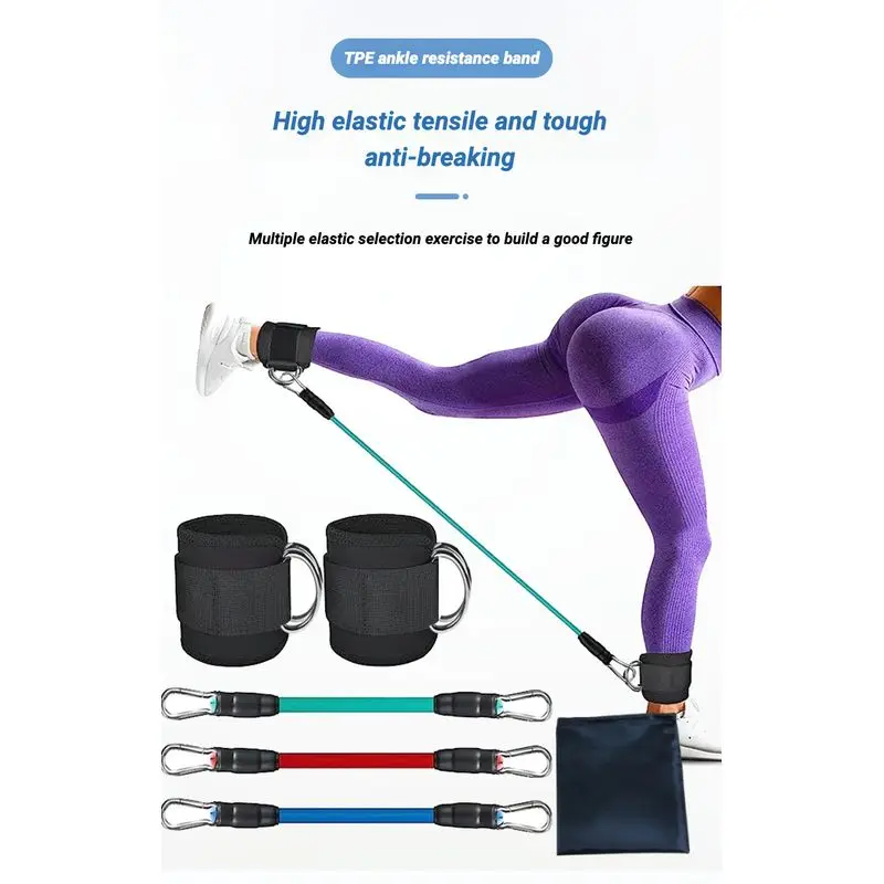 

Hip Fitness Trainer Hip Lift Ankle Stretch Band Ankle Loop Hip Leg Rope Shaping Strap Dragon Gate Ankle Buckle Trainer