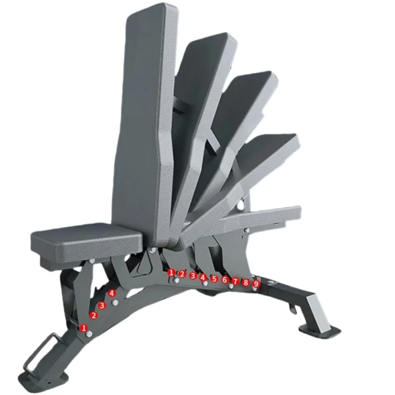 Commercial Adjustable Steel Workout Bench for Home Gym Training Features Incline Decline Flat Gym Exercises with Dumbbells