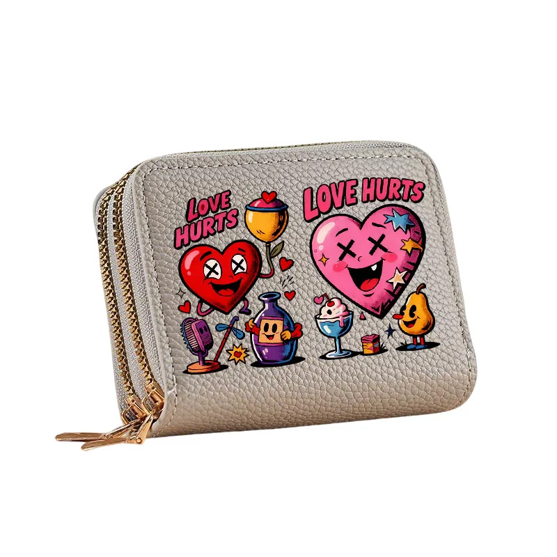 قطعة واحدة من حقيبة تخزين هدايا المهرجانات المخصصة لعيد الحب مع طبقات بسحاب مزدوج ومقصورات متعددة #3