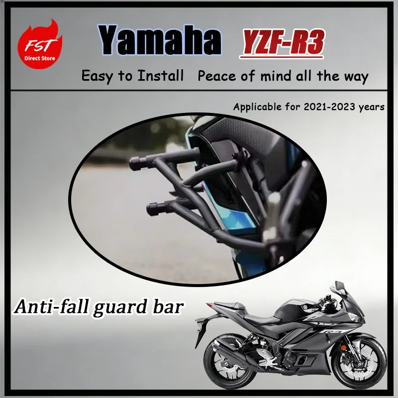 FOR Yamaha YZF-R3 2021-2023 Anti-Fall Bumper Crash Bar Engine Frame Protector Motorcycle Accessories Fitment