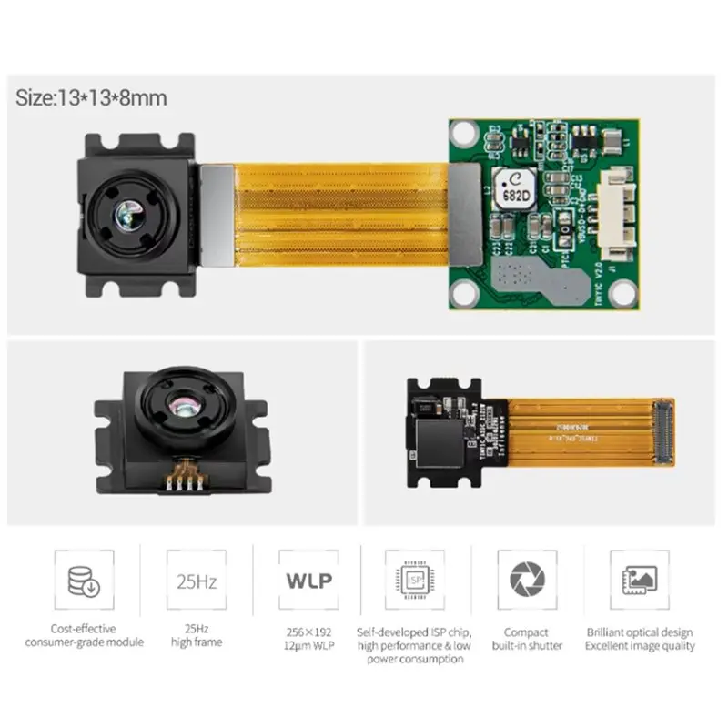New Arrivals-New Tiny1-C 25Hz 256X192 12Um Resolution Micro 8-14Um LWIR Thermal Imaging Module Uncooled Infrared Detector