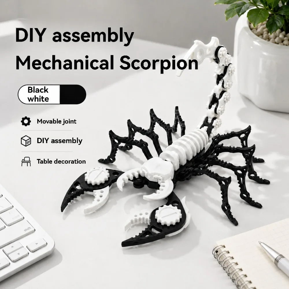 Desktop Decoration Mechanical Scorpion DIY Movable Joint Assembly Model Boy Trend Collection