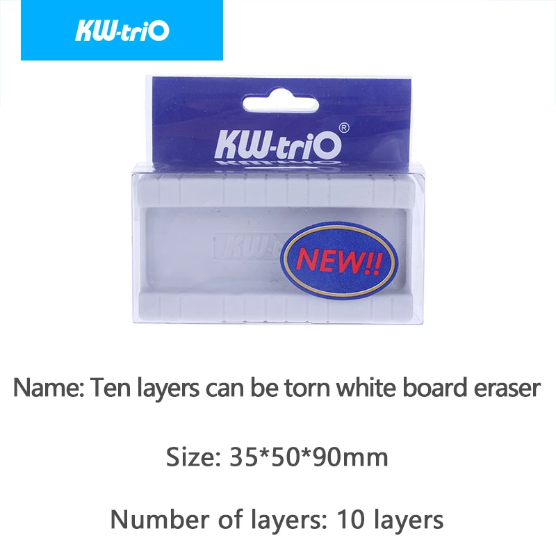 1pcs Quality Ten Layers Can Be Torn White Board Eraser Plastic Marker Board Cleaner Eraser Blackboard Wipe Stationery Supplies