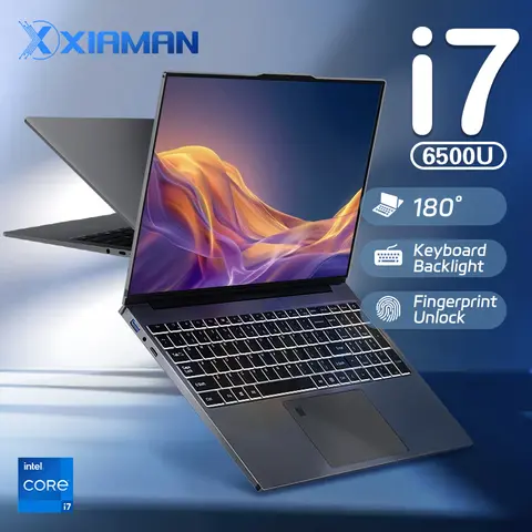 15.6인치 게이밍 노트북 컴퓨터 인텔 코어 i7 6500U 윈도우 11 프로 16GB DDR4 512GB 1TB SSD 휴대용 노트북 PC 게이머 노트북