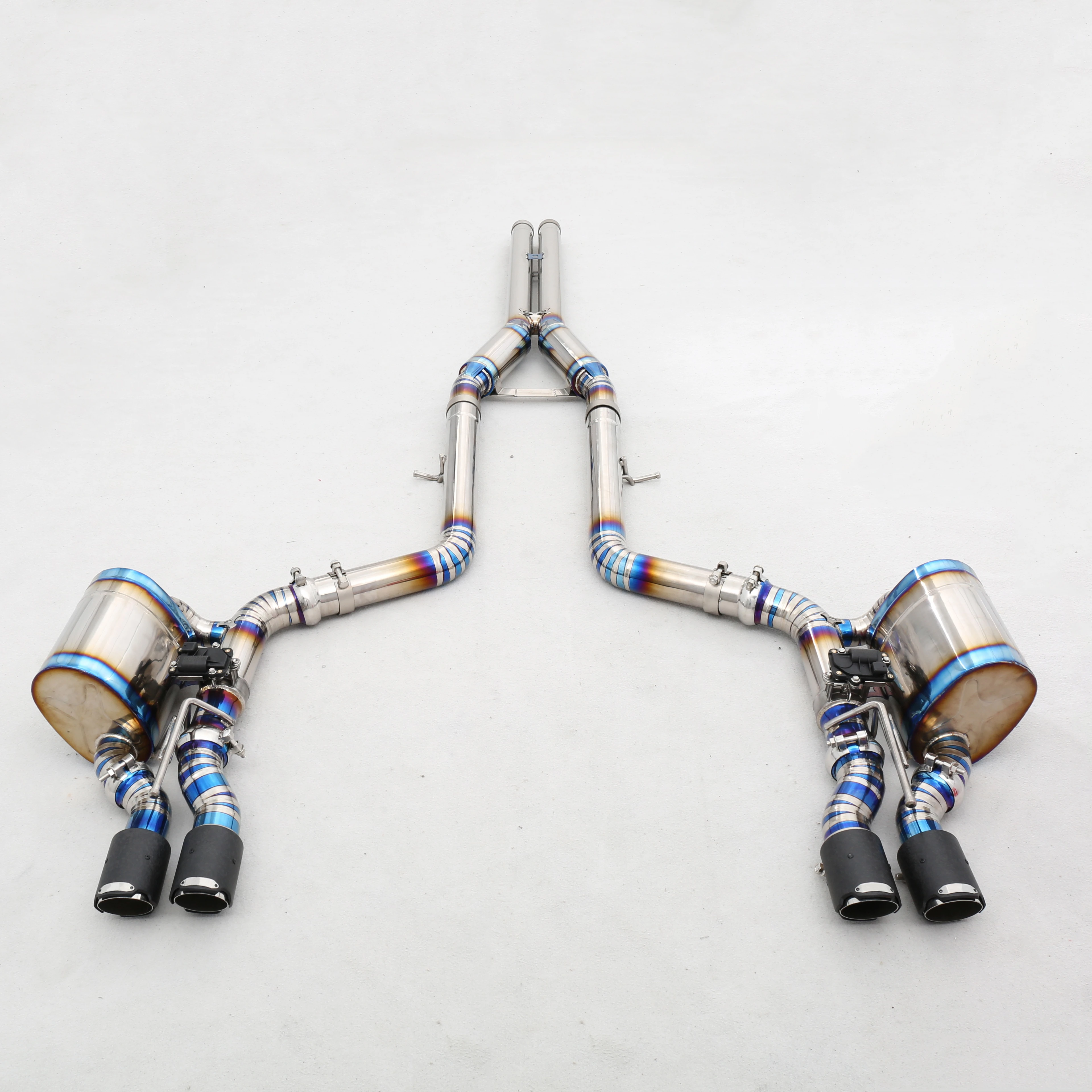 304 Stainless Steel/Titanium Valved Exhaust System Perfect Fit for   Challenger SRT 6.2/6.4
