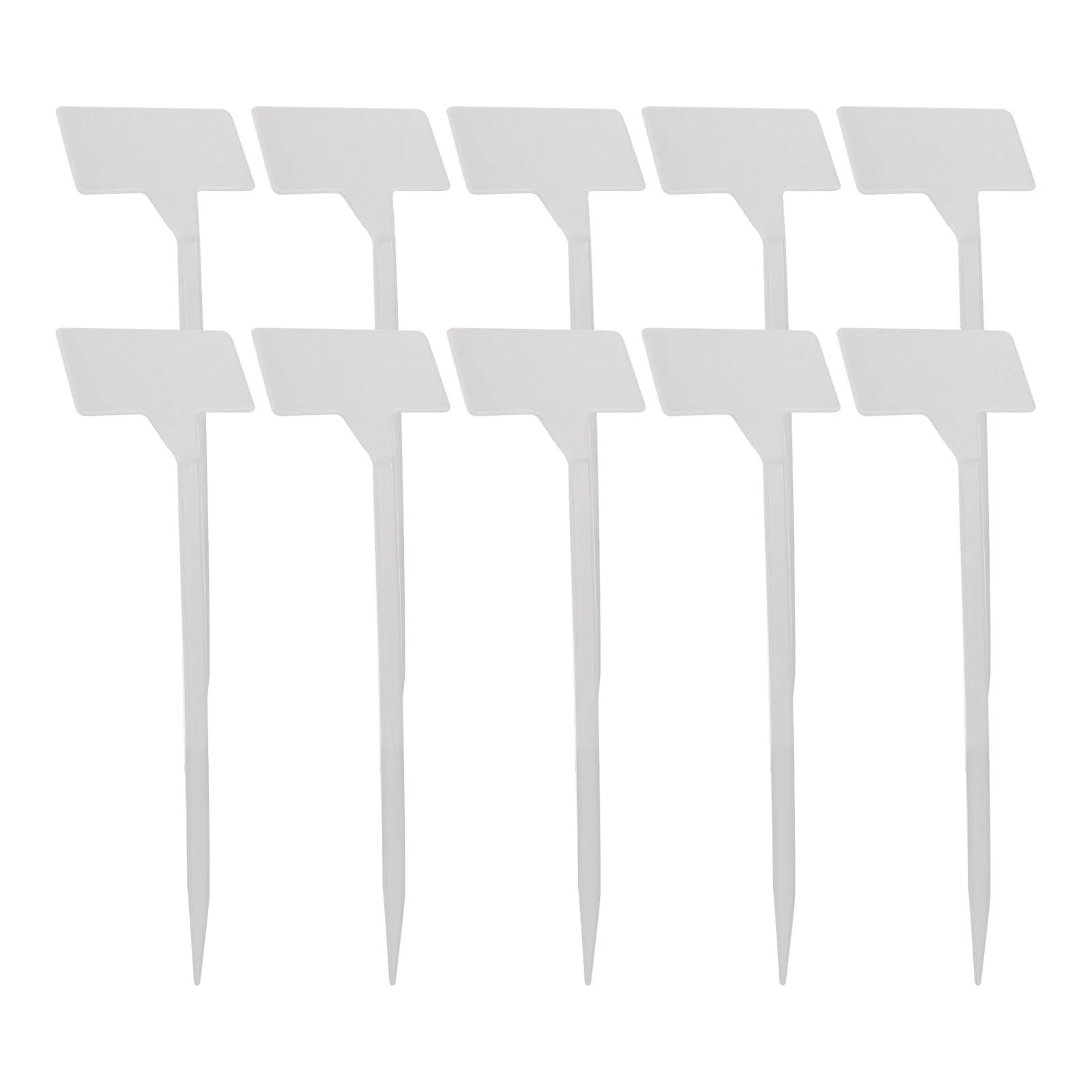 

20pcs Plastic Plant Labels T-Type Garden Markers Nursery Tags For Outdoor Vegetable Garden Greenhouse Flower Organizing Tool