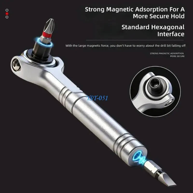 E15A 1/4 Drive Ratchet Handle Tool For Furniture Assembly Maintenance