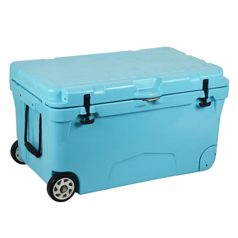 

Car food drink cooler with wheel outdoor fishing box outdoor camping barbecue food storage