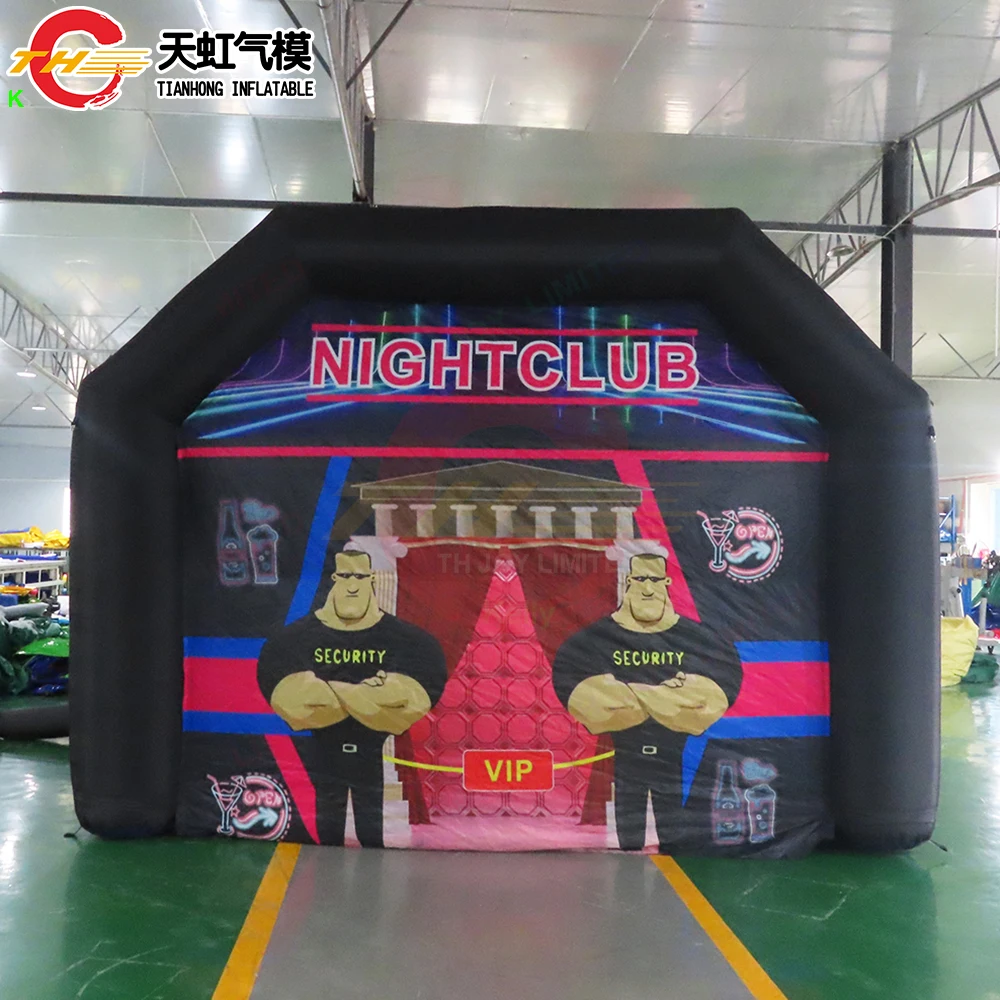 Tienda de campaña inflable portátil para discoteca, Club nocturno con soplador, 5x4m/6x4m/8x5m, envío rápido