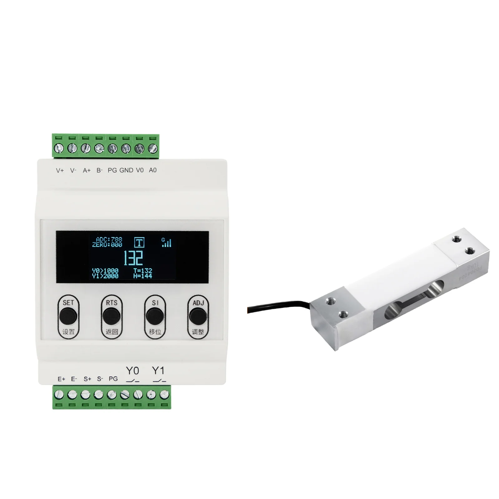 

Cantilever Beam Type Weighing Sensor with Transmitter Load Cell Amplifier 4-20mA Test Tension and Compression 6KG 10KG 20KG