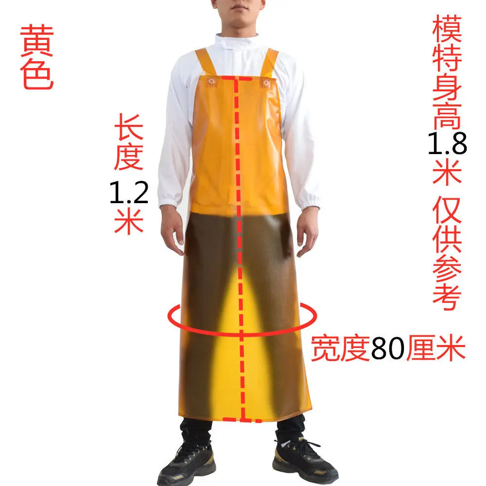 Tablier en pierre résistant à l'usure, imperméable, résistant à l'huile, propre, résistant aux acides et aux alcalis, extension industrielle, taille en cuir souple épais