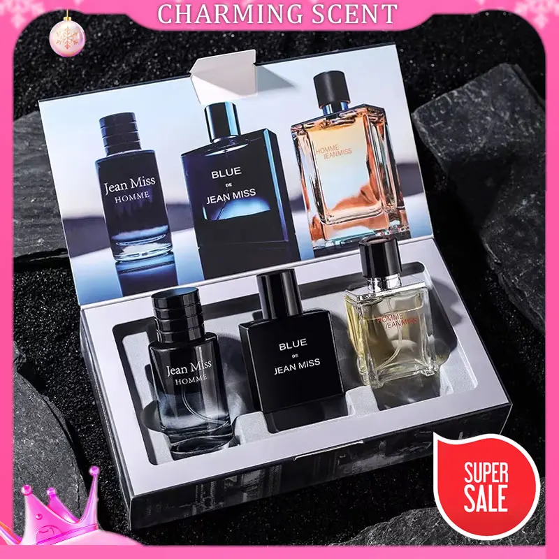 

High Quality 90ml Men Perfume Hombre Gift Box 3pcs Set Colognes Scent Fascination Man Perfumes Masculinos Lasting Parfum Heren
