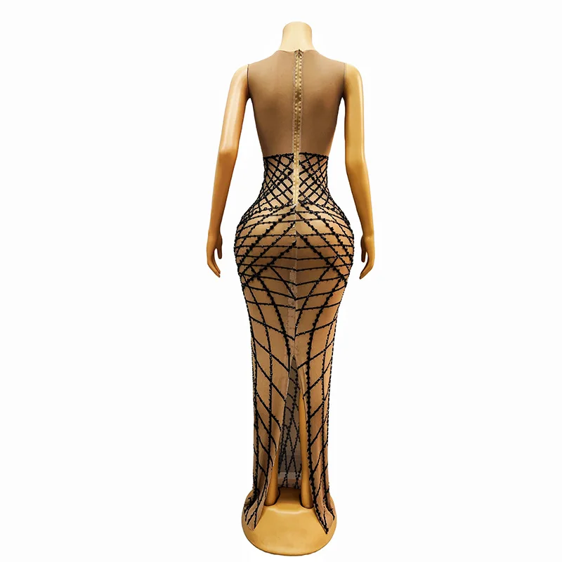 مزاجه عالية الخصر يظهر الشكل ضئيلة ورقيقة تنورة طويلة مأدبة الحدث فستان الحفلات KTV عيد ميلاد فستان رسمي قصير الشمبانيا #4