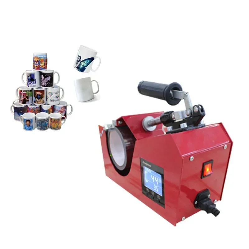 New Baking Cup Machine Thermal Transfer Horizontal LCD Baking Printing Advertising Cup Color-changing Mug
