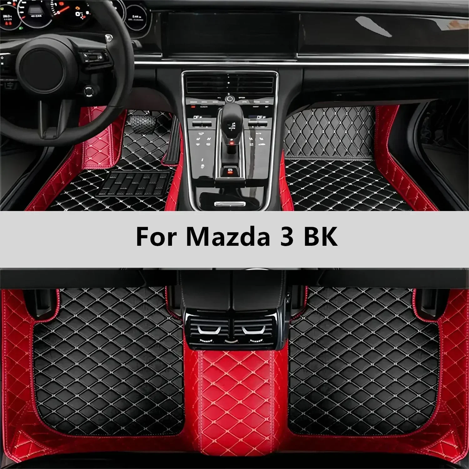 Custom Car Floor Mats For Mazda 3 BK 2003 2004 2005 2006 2007 Floor Mat Car Mat Accessories Men Women Interior Accessories