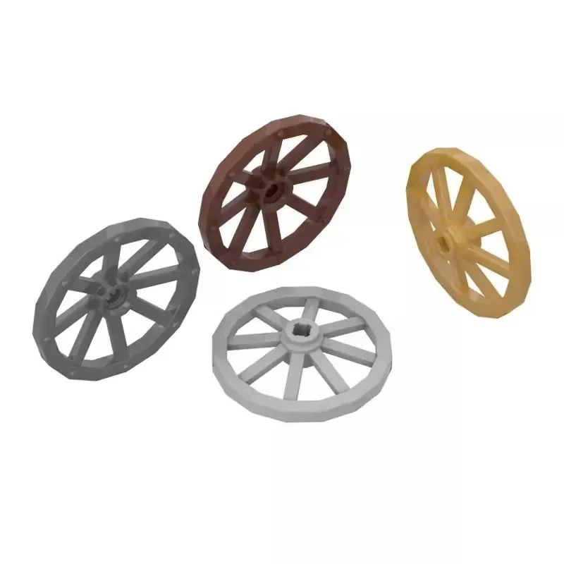 [35Pcs]【50g】 Model 4489 Interlocking Horse Wheel Rim 33.8mm, Children DIY STEM Building Blocks Toy, Gifts For MOC Creators Group
