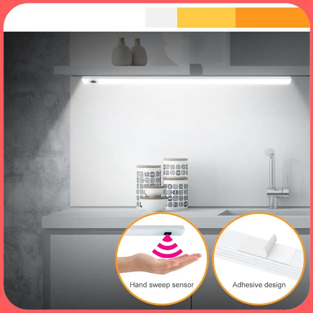 

AA89-5V USB LED Strip Desk Lamp Hand Switch Motion Sensor Lamp Study Room Under Cabinet Kitchen Lights
