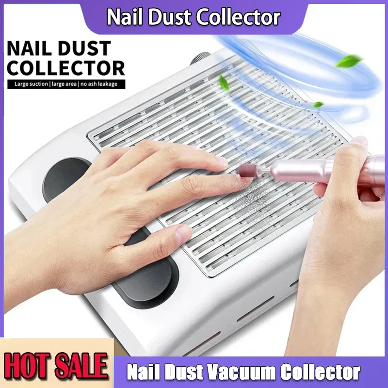 

Powerful Nail Dust Collector Nail Vacuum Strong Suction Cleaner for Nails Acrylic Low Noise Professional Manicure Dust Collector