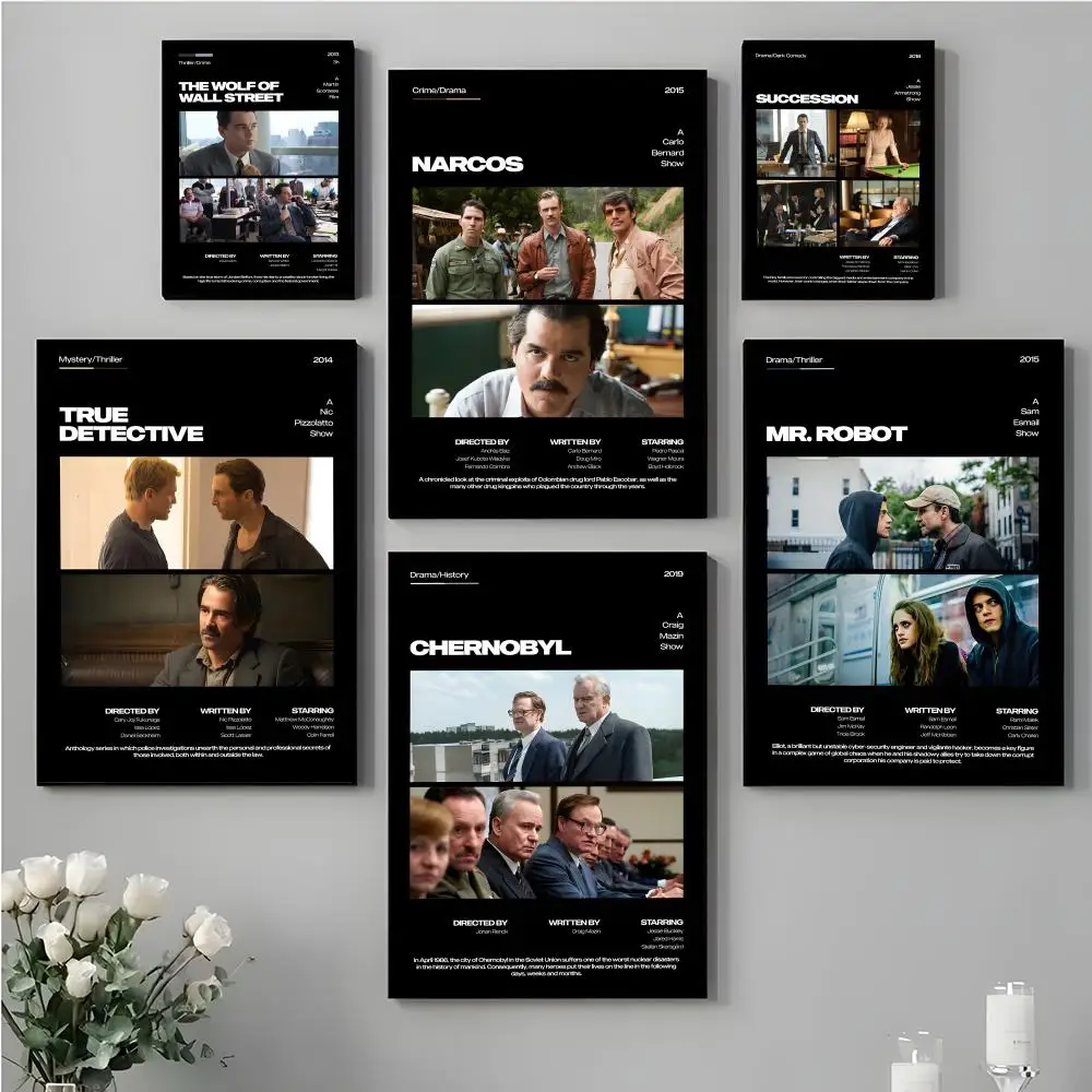 

Classic Movie TV Art Poster HD Waterproof Canvas Art: Aesthetic Wall Decor Home,Bar & More