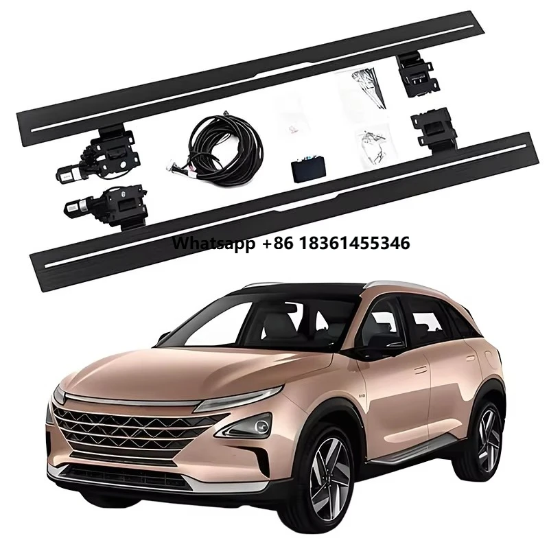 

For Nexo 2018-2024 Automatic Electric Power White LED Light Side Step Running Board