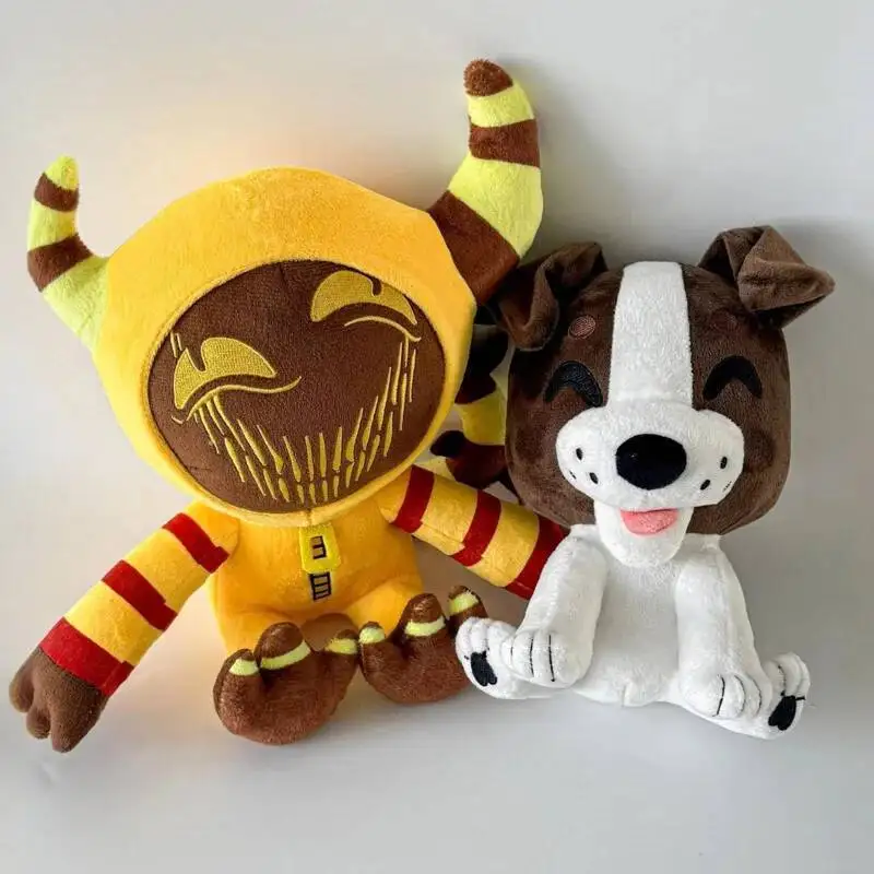 المملكة الجديدة تأتي: Deliveryance II دمية قطيفة مضحكة الكلب السماوي أفخم الثور القرن شيطان الملك محشوة دمية لعبة لهدايا عيد ميلاد الطفل #1