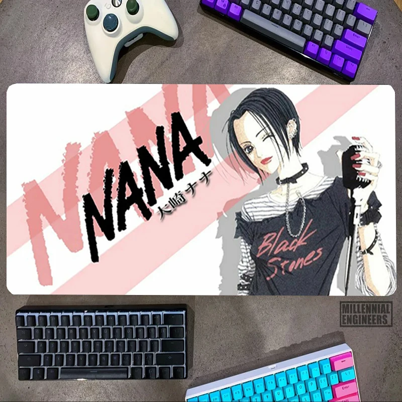 Osaki Nana Anime Mouse Pad Office Accessories Gaming Mats Premium Mousepad Big Mousepepad Desk Mat Keyboard Gamer Extended Large