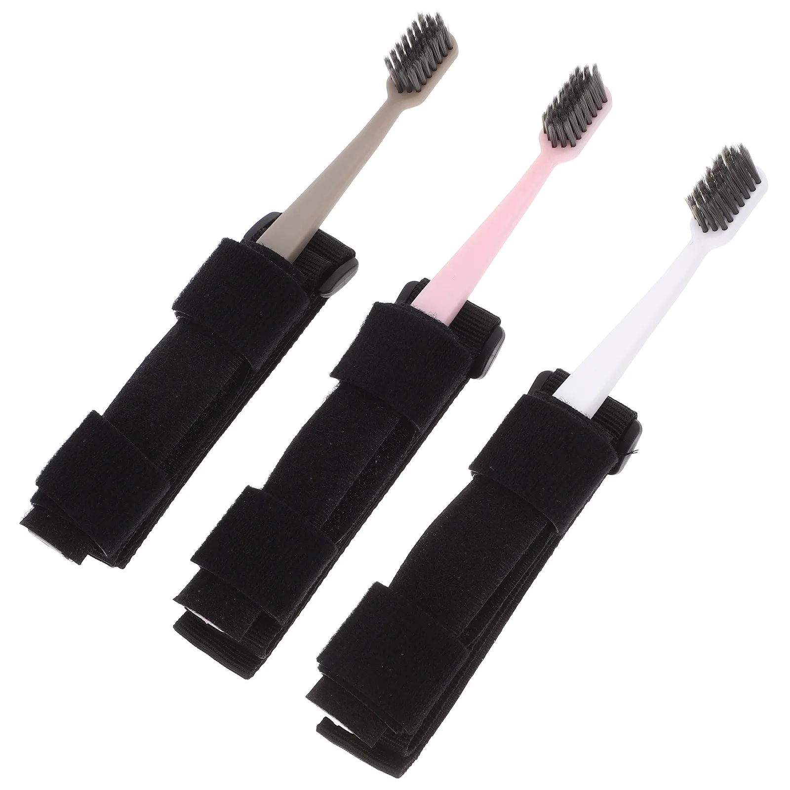 

Universal Hand Cuff Toothbrush for Elderly and Disabled Detachable Soft Bristle Brush Ergonomic Grip for Limited Mobility Users