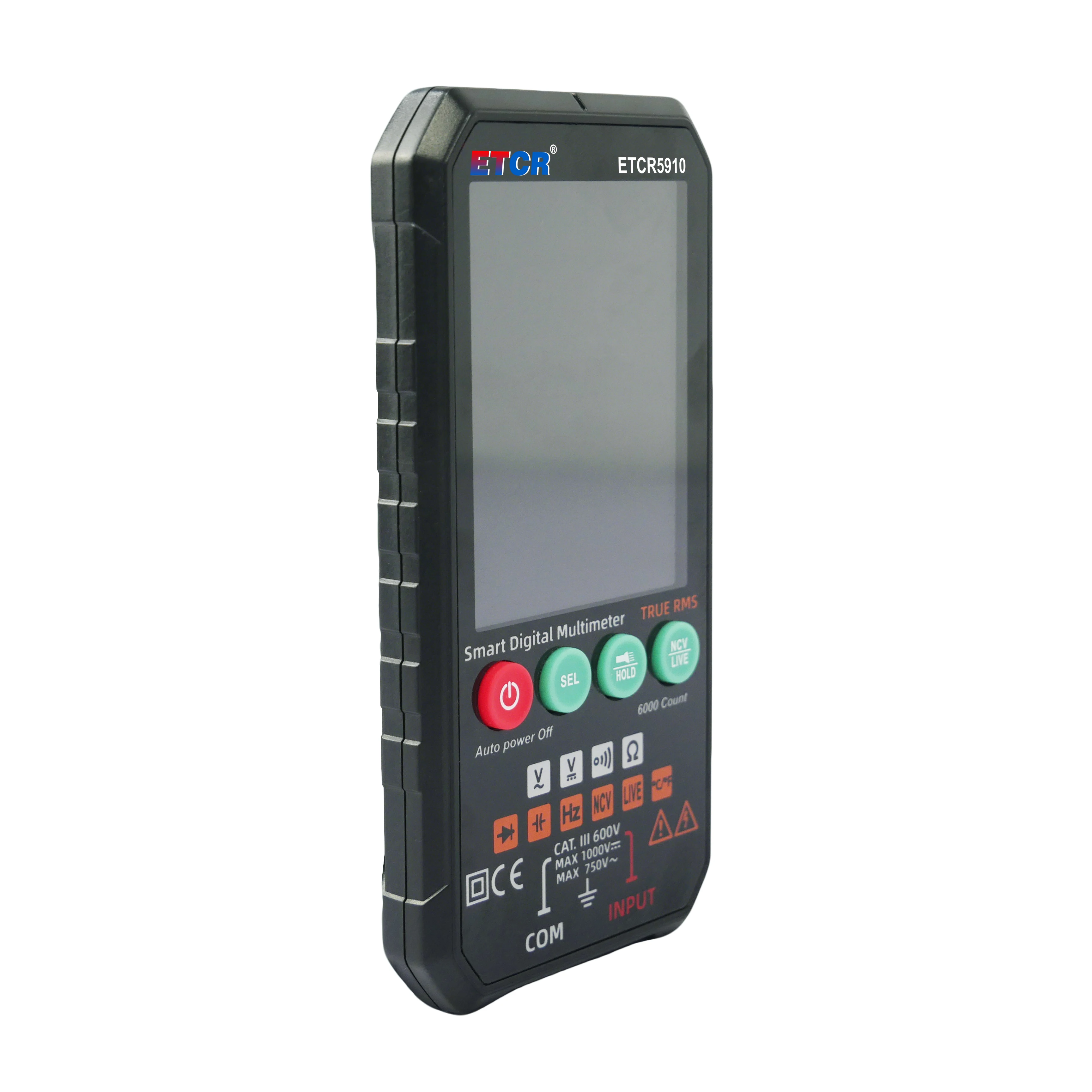 5910 NCV Temperature Multimeter for HVAC Electrician Maintenance Intelligent Digital Multimeter