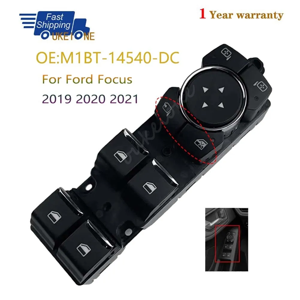 

Car Accessories For 2019 2020 2021 Ford Focus Front Left Master Power Window Switch Glass Lifter Regulator Car M1BT-14540-DC