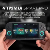 2024 Trimui Smart Pro 256GB Handheld Game Console 4.96inch IPS Screen Retro Arcade Game Console Type-C LINUX Smart Video Player