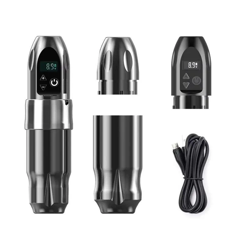 2026 New, High Quality, Wireless Coil Tattoo Machine with Pen Cartridges Professional Rotary Style Kit for Artists