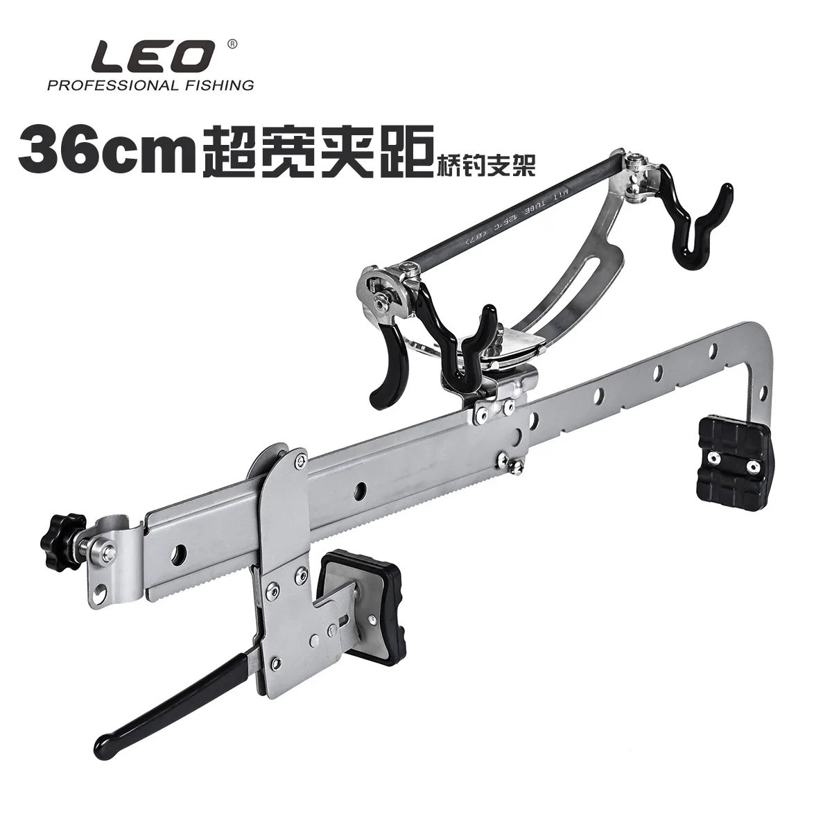 

LEO Fishing Rod Pole Support Adjustable Clamp Fishing Rod Holder Stainless Steel Telescopic Railing Mount Boats Accessories