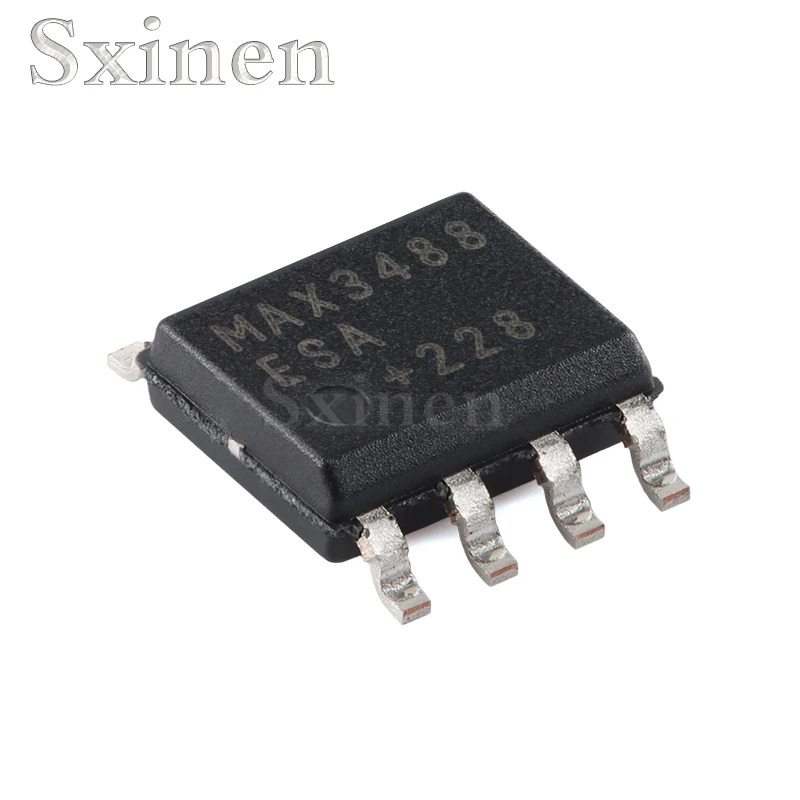 Original MAX3488ESA + T SOIC-8 10Mbps limited swing rate true RS-485/422 transceiver chip