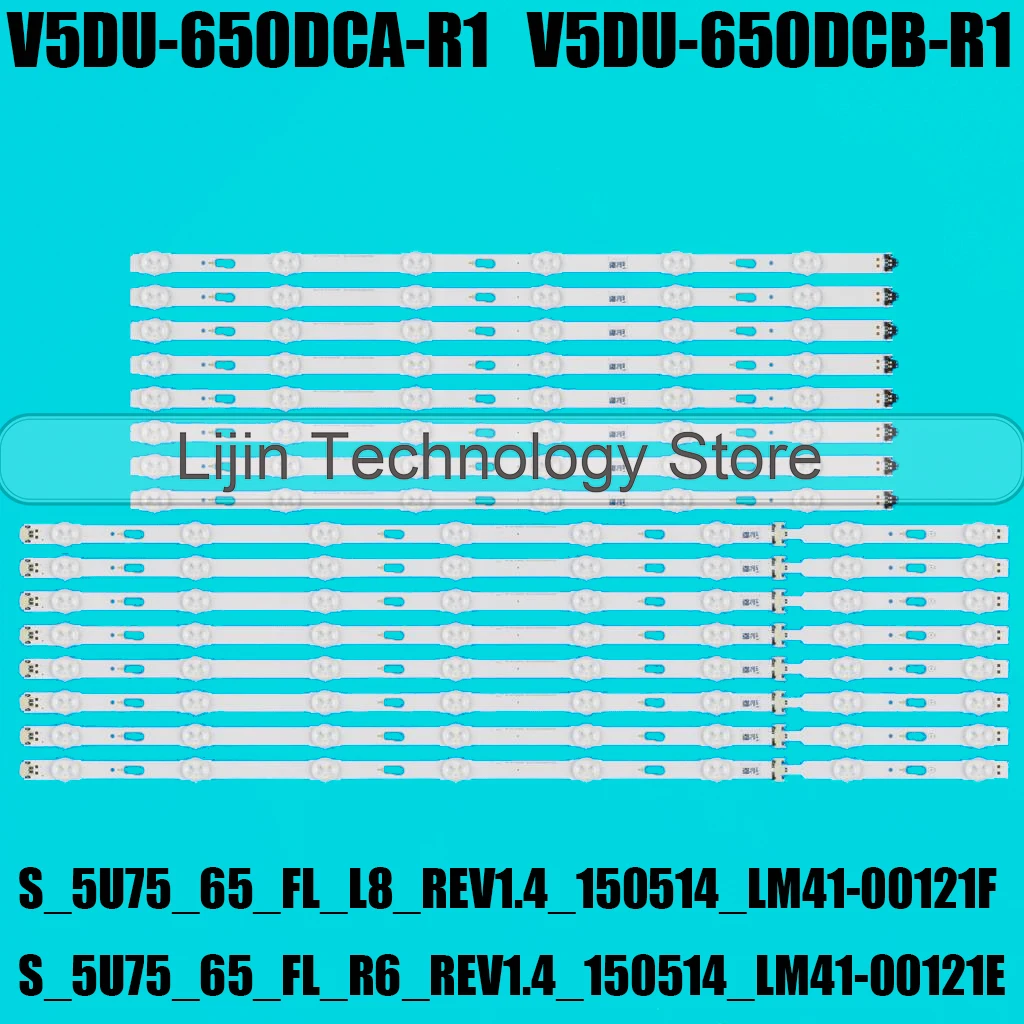 LED-Streifen für UE65KU6000 V5DU-650DCA-R1 650DCB BN96-39667A 39668A 34809A 39666A 39665A 34810A S_5U75_65_FL_L8 R6 UE65JU6000