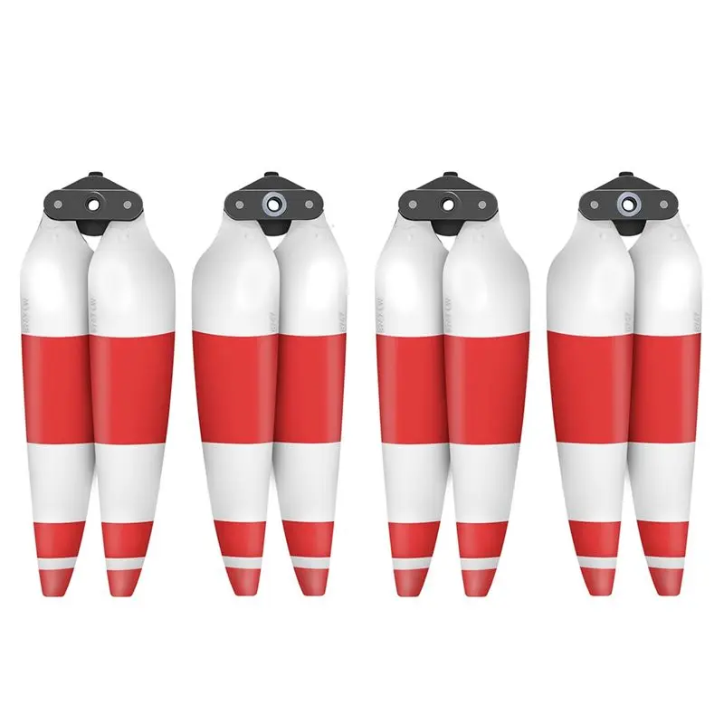 4PCS For DJI Air 3 Propeller 8747F Silent Noise Reduction Multifunctional Portable Quick Release Paddles Accessories Red+White