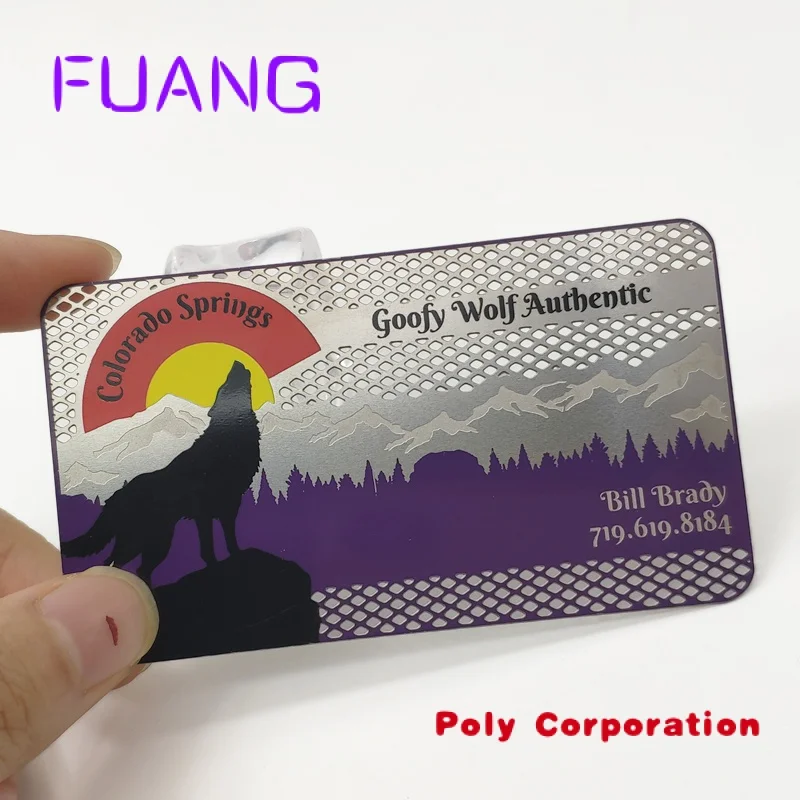 

Custom Stainless steel silver laser cut metal business cards blank credit nfc card wholesale