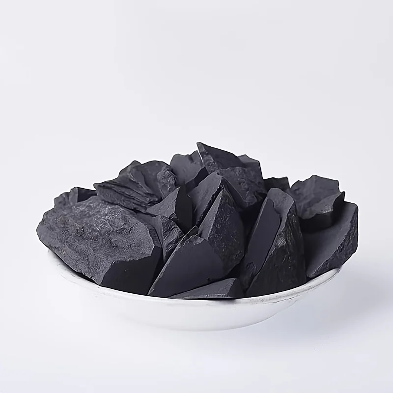 100g/200g Natural Rough Shungite Stone, Crystal Raw Home Decoration