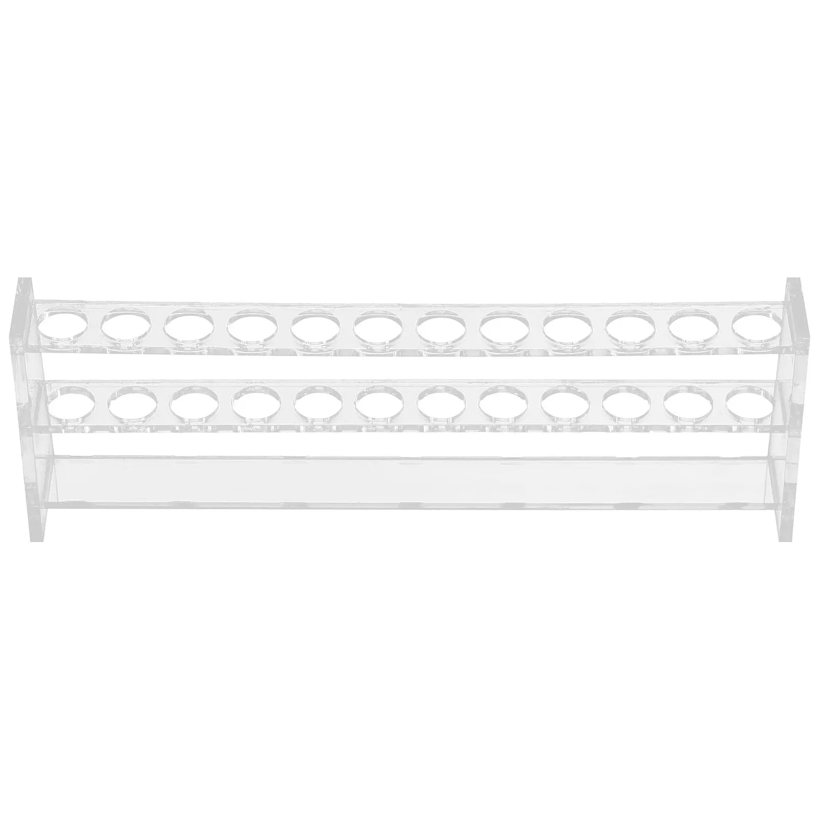 12 Unit Test Tube Rack Polished Acrylic Holder for School Lab Scientific Testing Tube Storage Solution Socket Tester Holder view 4