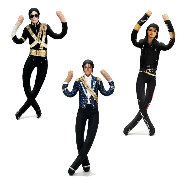 Pop King Michael Jackson Stuffed Doll Flexibly Movable Joints Handwoven Plush Abstract Collectible Party Room Decor for Fan Gift view 4