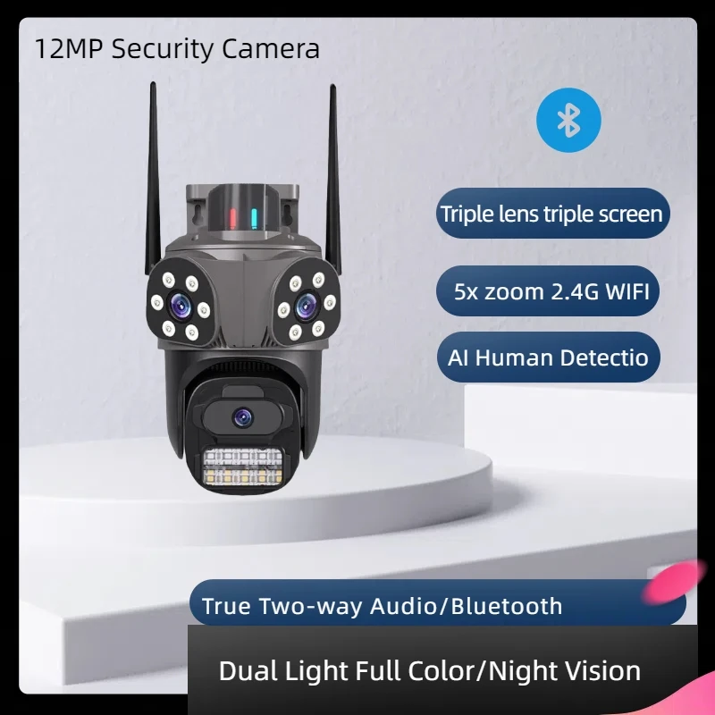 12mp-ptz-security-camera-3-len-3-screen-24g-wifi-ip66-ai-human-detection-outdoor-waterproof-light-vision-home-surveillance