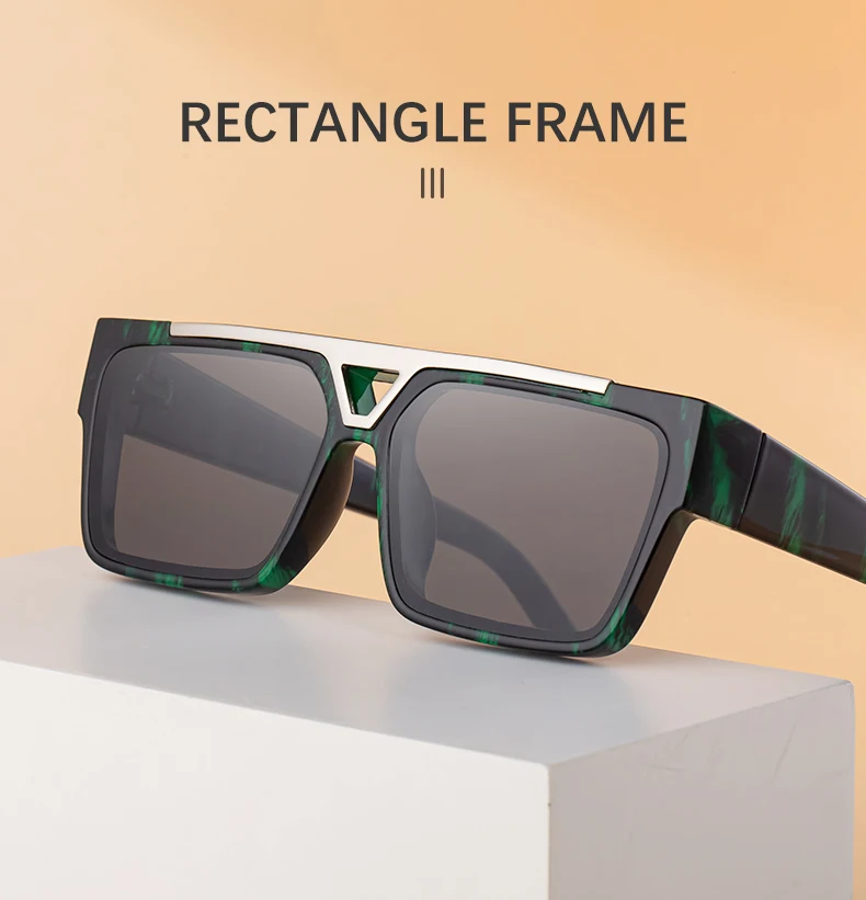 Steampunk Quadratische Polarisierte Sonnenbrille für Herren 2026 Luxusmarke Vintage Klassische Fahrerbrille für Männer Modische Punk-Eyewear – Detail 5