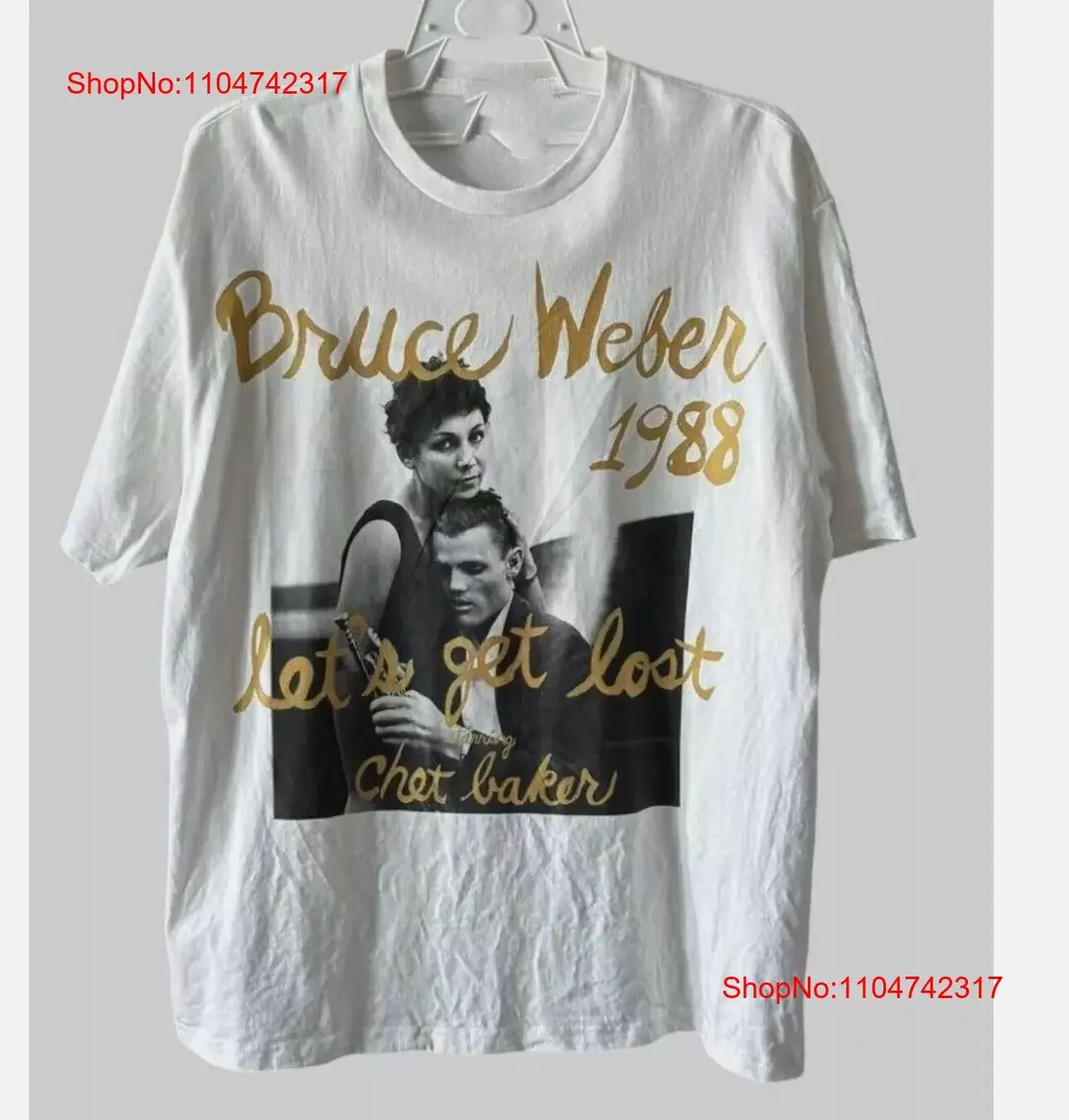 Bruce Weber Lets Get Lost Chet Baker Film T Shirt All Size S 5XL vintage Washed Top For Everyday Wear Breathable Slightly